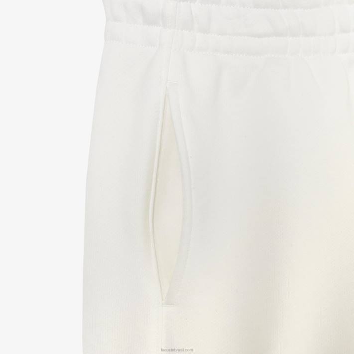 calça esportiva de lã de algodão lacoste x goop mulheres branco 70v 88BL2665 - Image 3