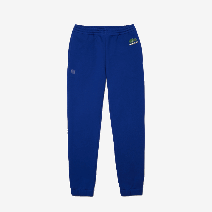 calça jogging de lã de algodão orgânico lacoste x minecraft homens bdm azul 88BL1174 - Image 5