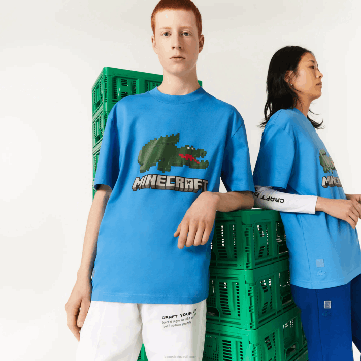 camiseta_de_algodao_organico_com_estampa_lacoste_x_minecraft_mulheres_azul_l99_88bl881.png camiseta de algodão orgânico com estampa lacoste x minecraft mulheres azul l99 88BL881 - Image 1