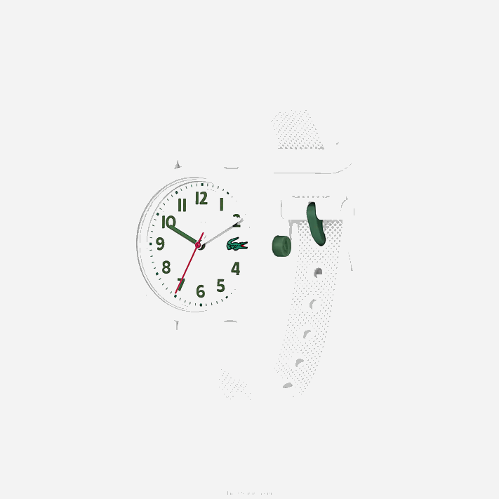Lacoste 12.12 relógio de pulseira de silicone branco crianças branco 000 88BL3299 - Image 3
