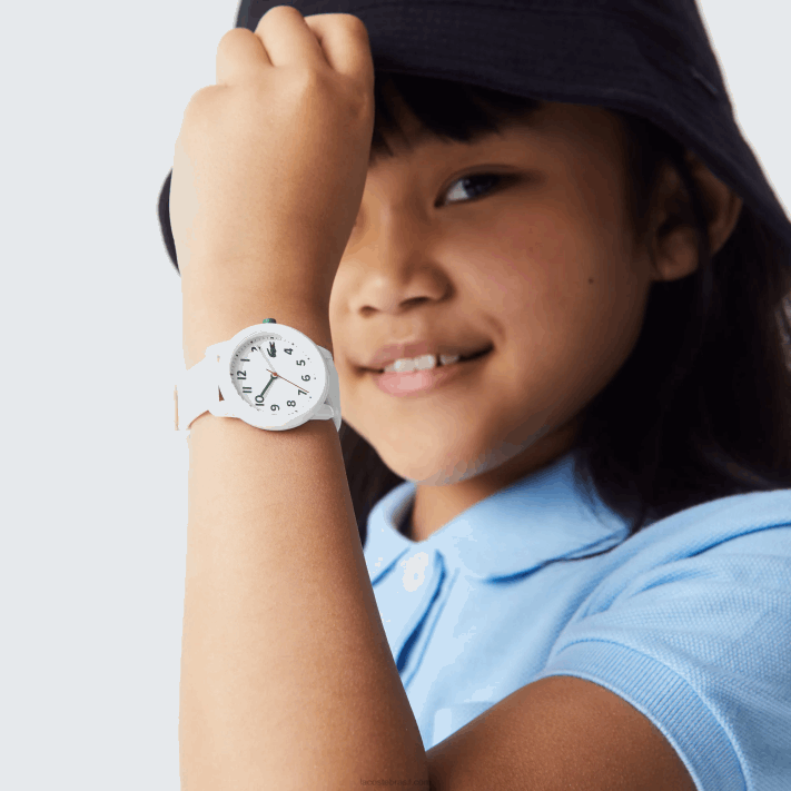 Lacoste 12.12 relógio de pulseira de silicone branco crianças branco 000 88BL3299 - Image 1