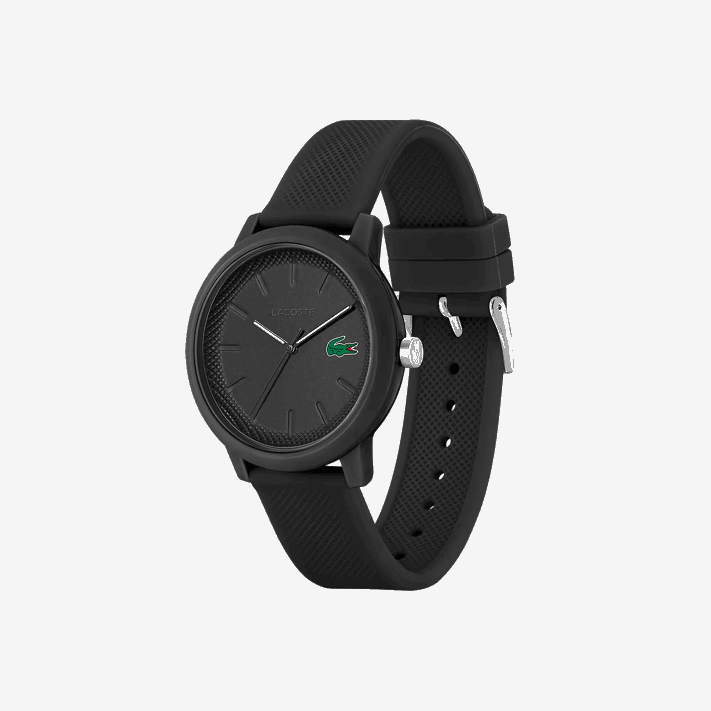 Lacoste 12.12 relógio de pulseira de silicone preto homens preto 000 88BL2191 - Image 3