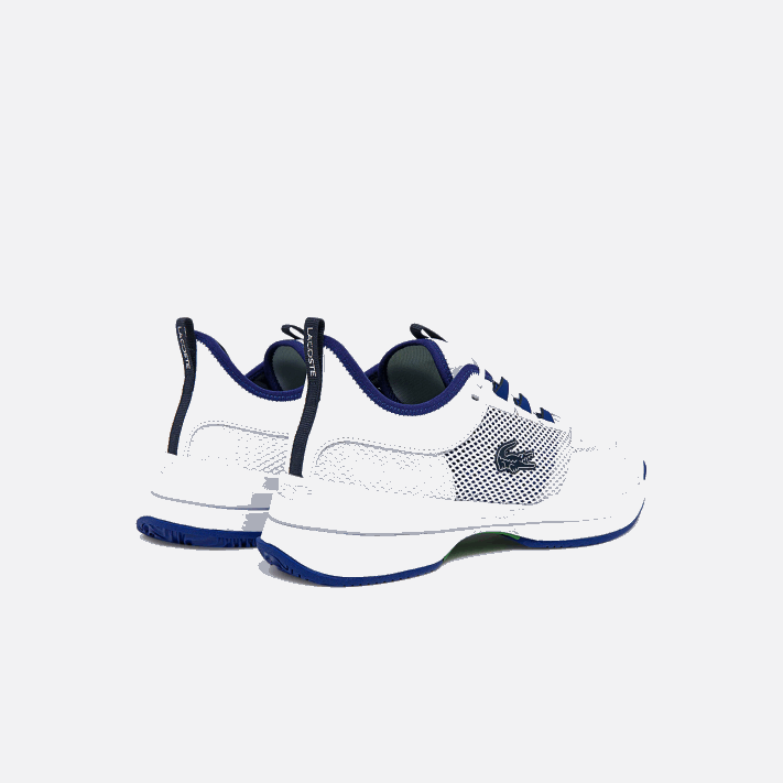 Lacoste ag-lt21 tênis têxtil e sintético homens branco/azul 080 88BL1865 - Image 3