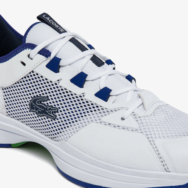 Lacoste ag-lt21 tênis têxtil e sintético homens branco/azul 080 88BL1865 - Image 6