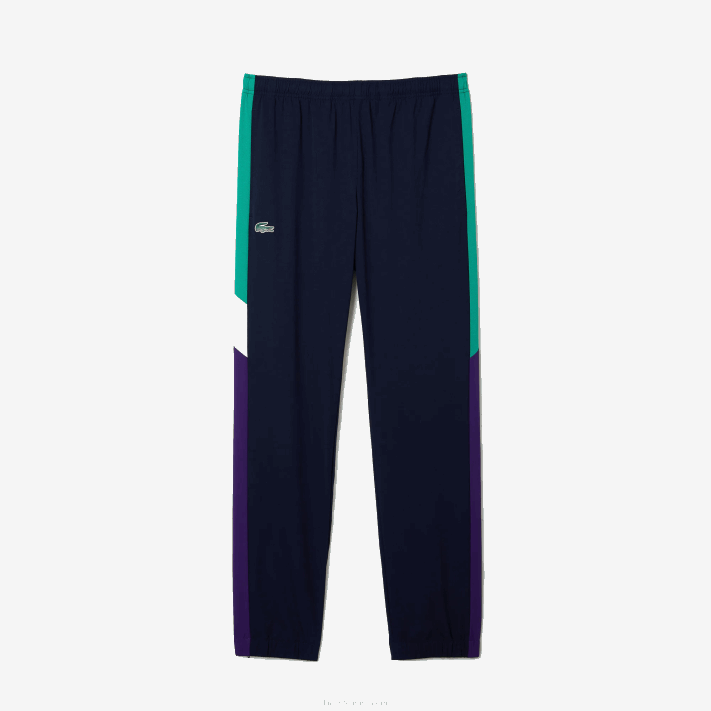 Lacoste agasalho de tênis esportivo com estampa de crocodilo homens azul marinho verde roxo branco xsb 88BL1145 - Image 8