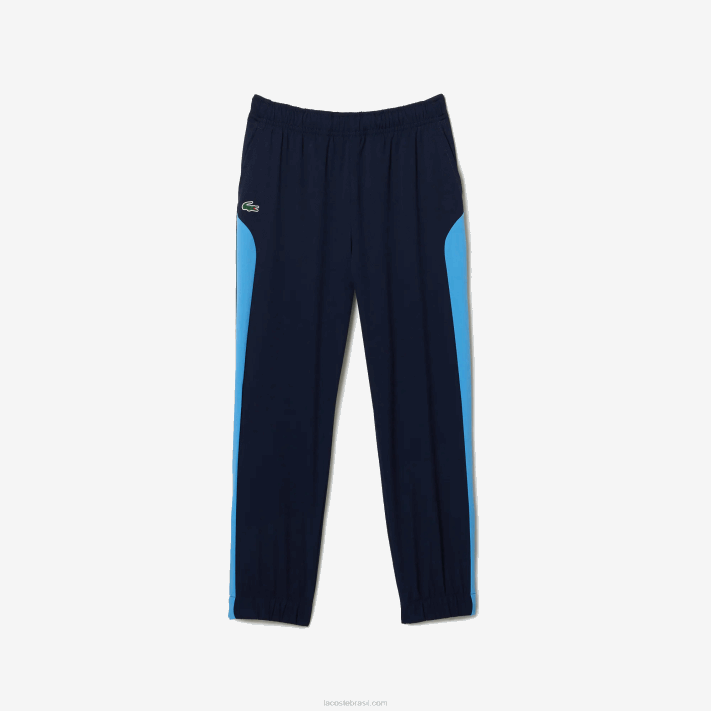 Lacoste agasalho esportivo color block para tênis crianças azul marinho y25 88BL3186 - Image 8