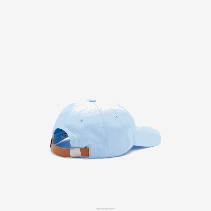 Lacoste alça contrastante e gorro de algodão crocodilo mulheres hbp azul 88BL2319 - Image 2
