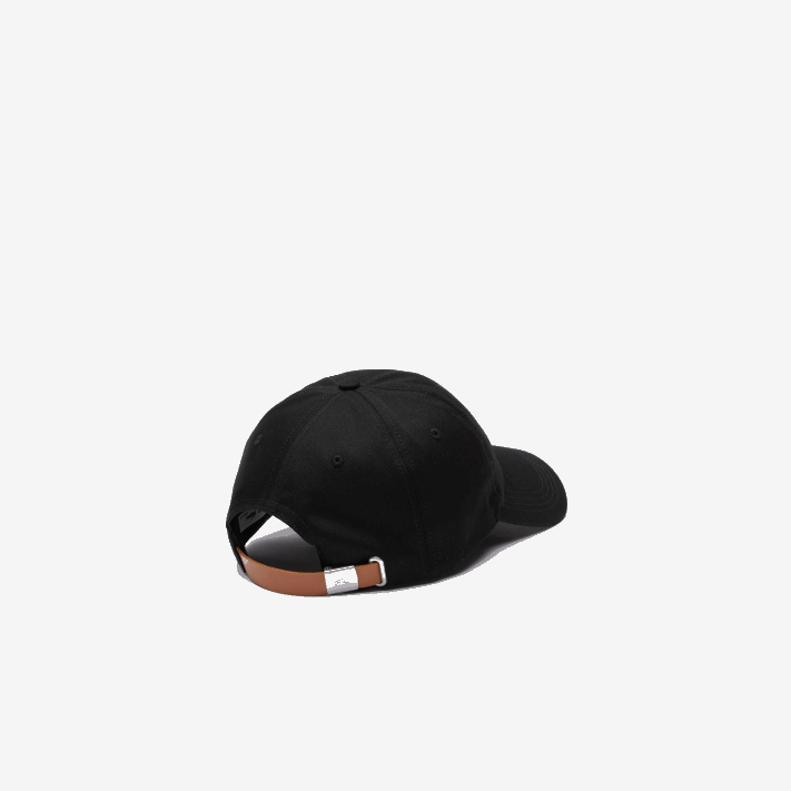 Lacoste alça contrastante e gorro oversized de algodão crocodilo homens preto 031 88BL2231 - Image 3