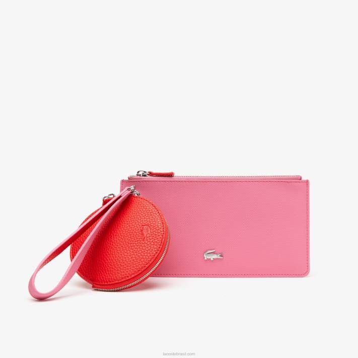 Lacoste anna bolsa dupla reversível com cordão mulheres reseda corrida l45 88BL2764 - Image 1