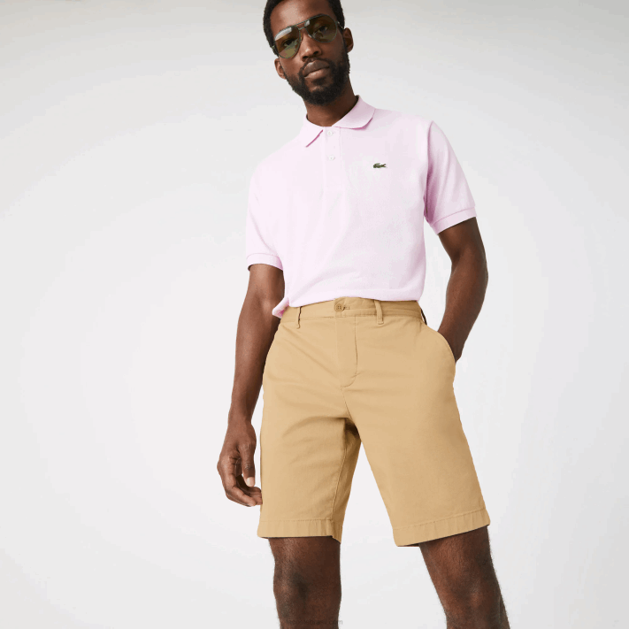lacoste_bermuda_de_algodao_stretch_slim_fit_homens_bege_02s_88bl1529.png Lacoste bermuda de algodão stretch slim fit homens bege 02s 88BL1529 - Image 1