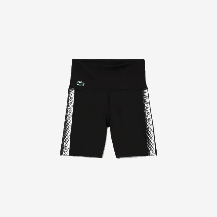 Lacoste bermuda esportiva de poliester reciclado mulheres preto c31 88BL2456 - Image 4