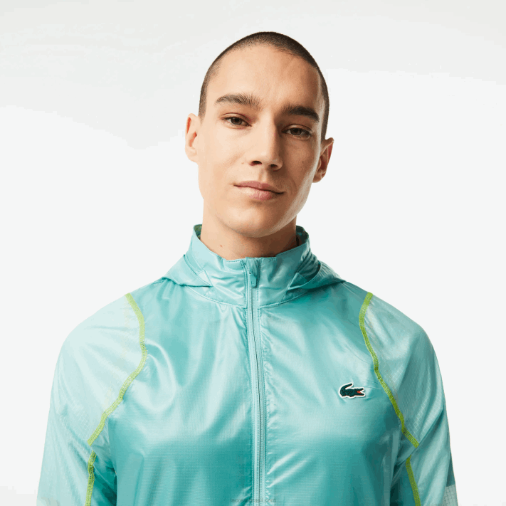 Lacoste blusão com capuz esportivo à prova d'água homens perfeito br8 88BL1 - Image 2