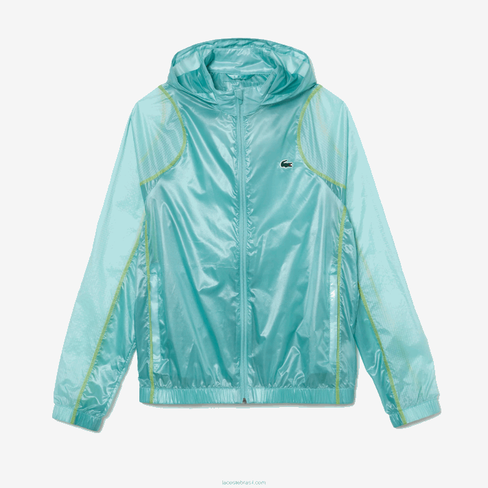 Lacoste blusão com capuz esportivo à prova d'água homens perfeito br8 88BL1 - Image 4