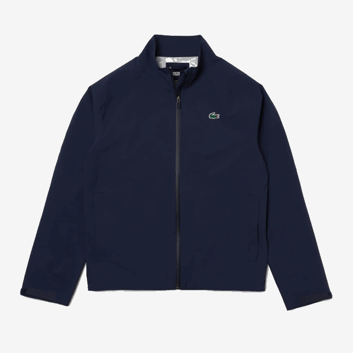 Lacoste blusão de golfe impermeável com fecho de correr homens azul marinho 423 88BL394 - Image 4