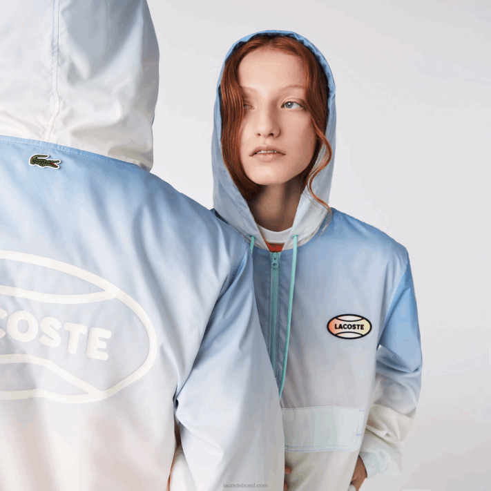 Lacoste blusão pulôver leve ao vivo homens azul turquesa branco 3ux 88BL1280 - Image 10