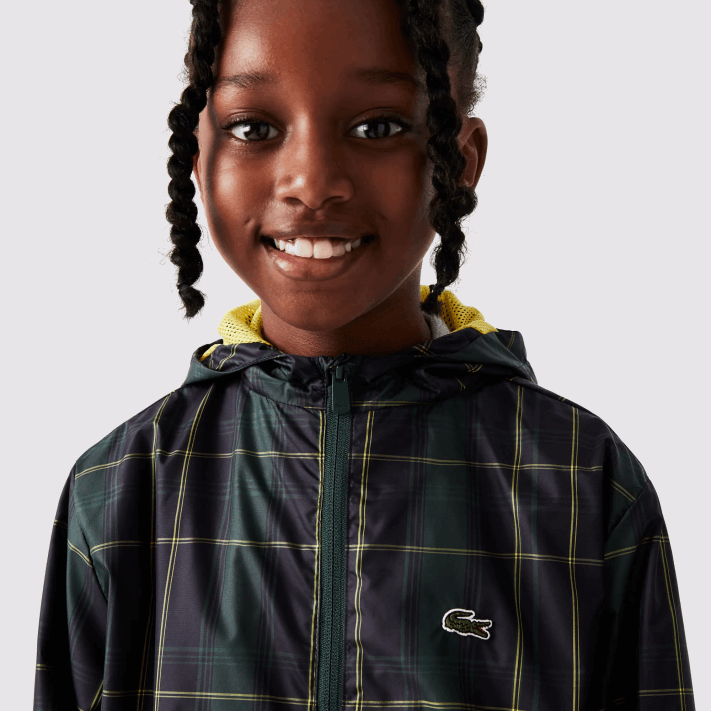Lacoste blusão repelente de água crianças azul marinho verde amarelo 9dw 88BL3262 - Image 10