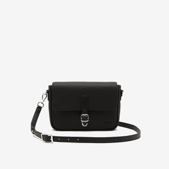 Lacoste bolsa carteiro com fecho de fivela mulheres preto 000 88BL2873 - Image 1