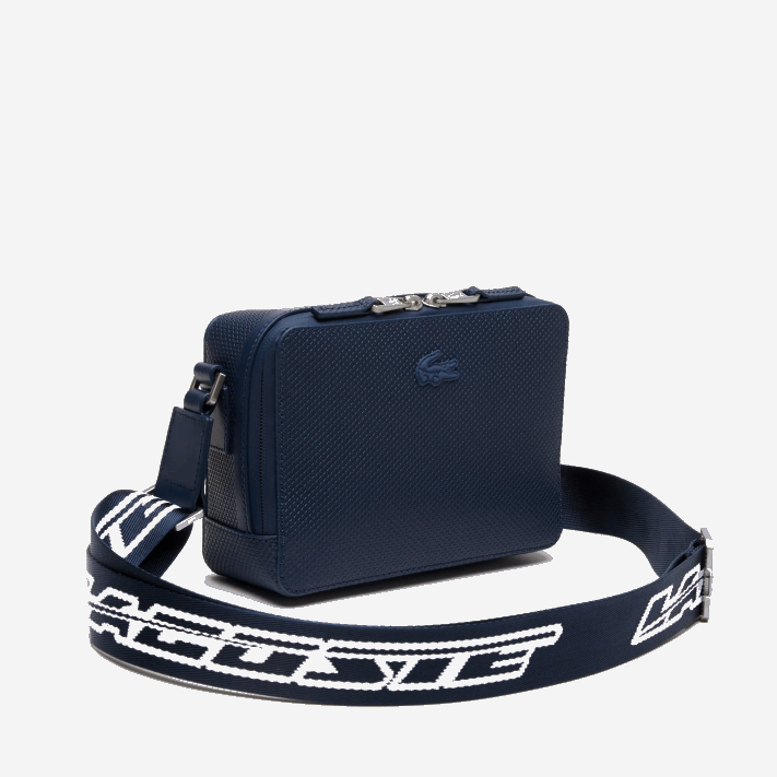 Lacoste bolsa com alça logo chantaco homens azul nuit blanc m05 88BL1955 - Image 3