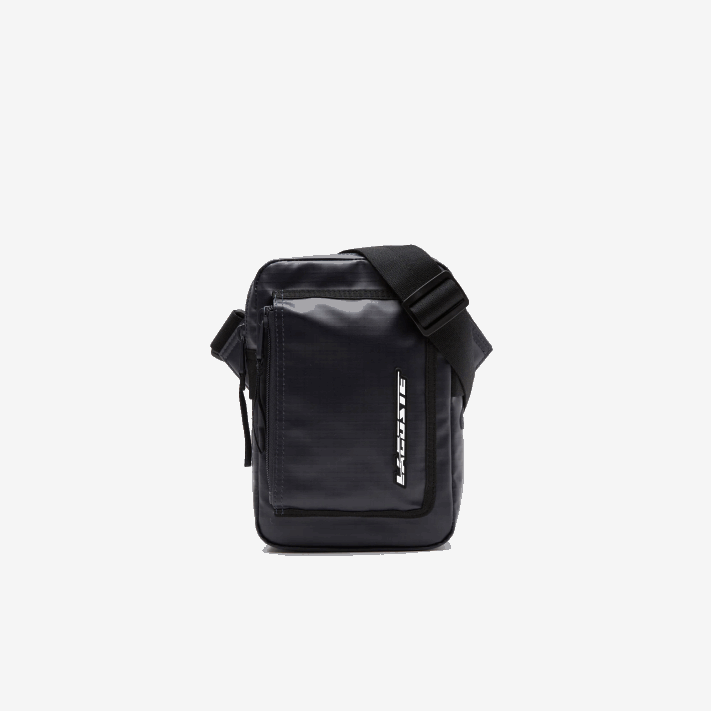 Lacoste bolsa com detalhe em contraste com zíper homens azul nuit noir m20 88BL1963 - Image 1