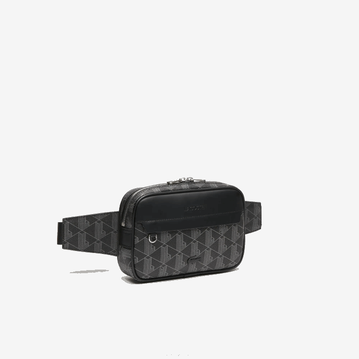 Lacoste bolsa com estampa de monograma the blend homens monograma noir gris h45 88BL2080 - Image 3