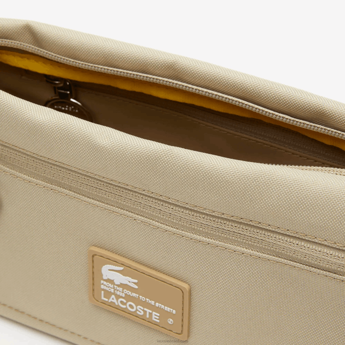Lacoste bolsa com zíper de fibra reciclada mulheres brindille l37 88BL1967 - Image 3
