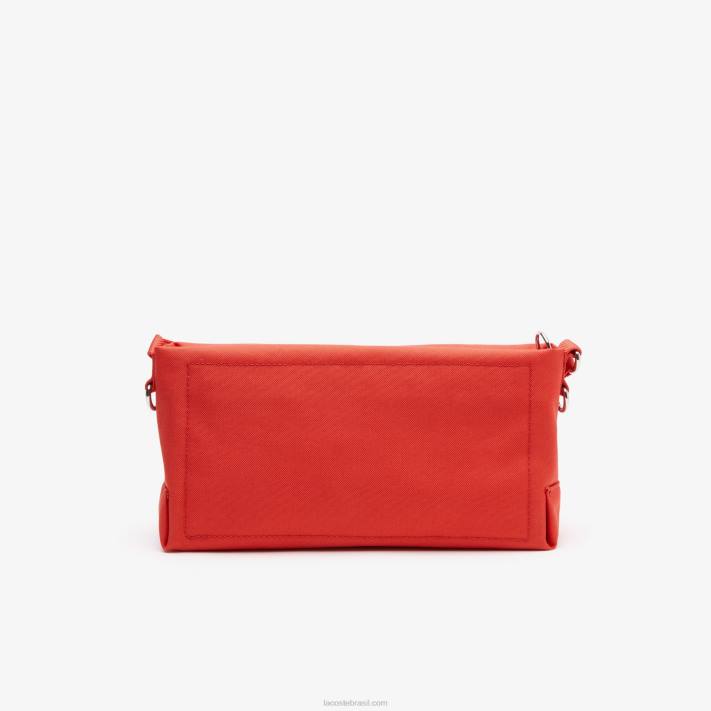 Lacoste bolsa com zíper de fibra reciclada mulheres pastel l35 88BL1966 - Image 2