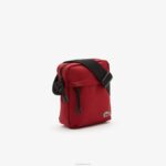 Lacoste bolsa cruzada com zíper homens ciclismo vermelho 984 88BL1980 - Image 3