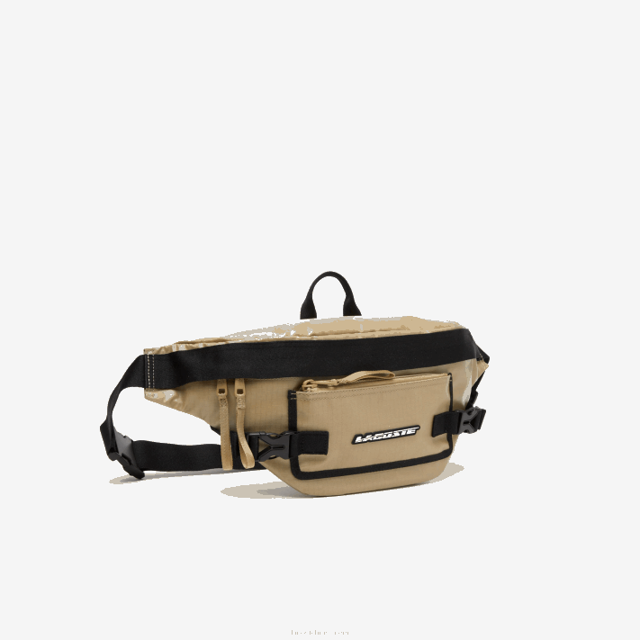 Lacoste bolsa de cintura com estampa de logo homens leão noir m21 88BL1950 - Image 3