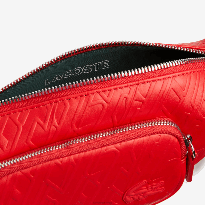 Lacoste bolsa de ombro com estampa de logo - pequena mulheres corrida l41 88BL1965 - Image 4