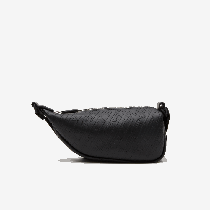 Lacoste bolsa de ombro com estampa de logo - pequena mulheres preto 000 88BL1964 - Image 3