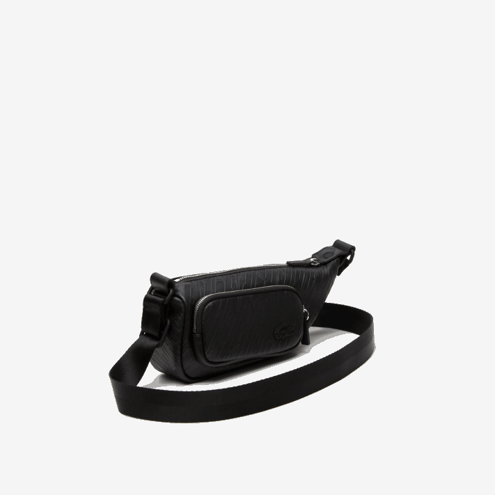 Lacoste bolsa de ombro com estampa de logo - pequena mulheres preto 000 88BL1964 - Image 4