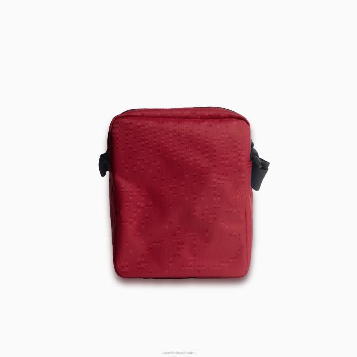 Lacoste bolsa de ombro de fibra reciclada homens ciclismo vermelho 984 88BL1999 - Image 2