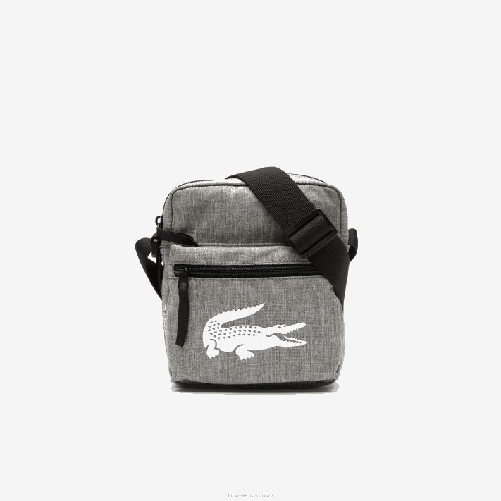 Lacoste bolsa de ombro de fibra reciclada homens gris china a39 88BL2000 - Image 1