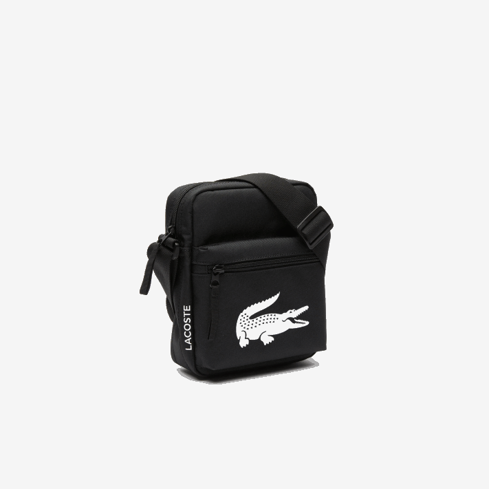 Lacoste bolsa de ombro de fibra reciclada homens preto 000 88BL1998 - Image 2