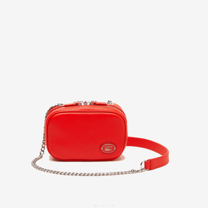 lacoste_bolsa_de_ombro_quadrada_de_couro_de_grao_superior_mulheres_corrida_l41_88bl2789.png Lacoste bolsa de ombro quadrada de couro de grão superior mulheres corrida l41 88BL2789 - Image 1