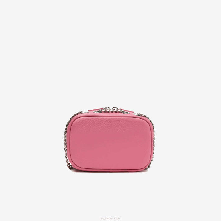 Lacoste bolsa de ombro quadrada de couro de grão superior mulheres reseda l39 88BL2787 - Image 2
