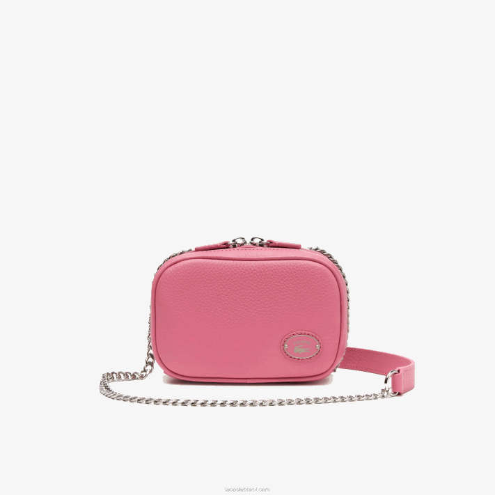 lacoste_bolsa_de_ombro_quadrada_de_couro_de_grao_superior_mulheres_reseda_l39_88bl2787.png Lacoste bolsa de ombro quadrada de couro de grão superior mulheres reseda l39 88BL2787 - Image 1
