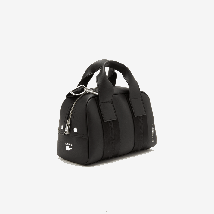 Lacoste bolsa esportiva com inscrições em contraste mulheres preto 000 88BL2108 - Image 3