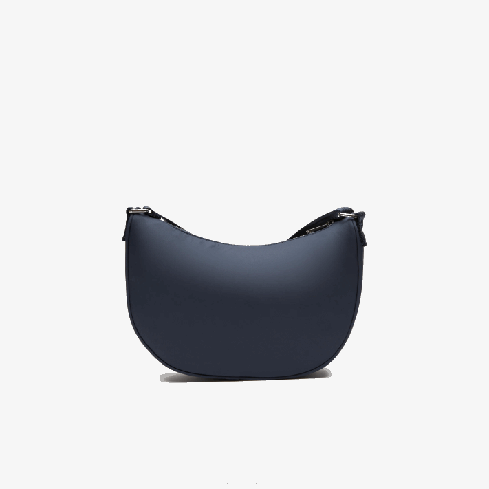 Lacoste bolsa meia-lua com marca contrastante mulheres azul nuit blanc m05 88BL2796 - Image 2
