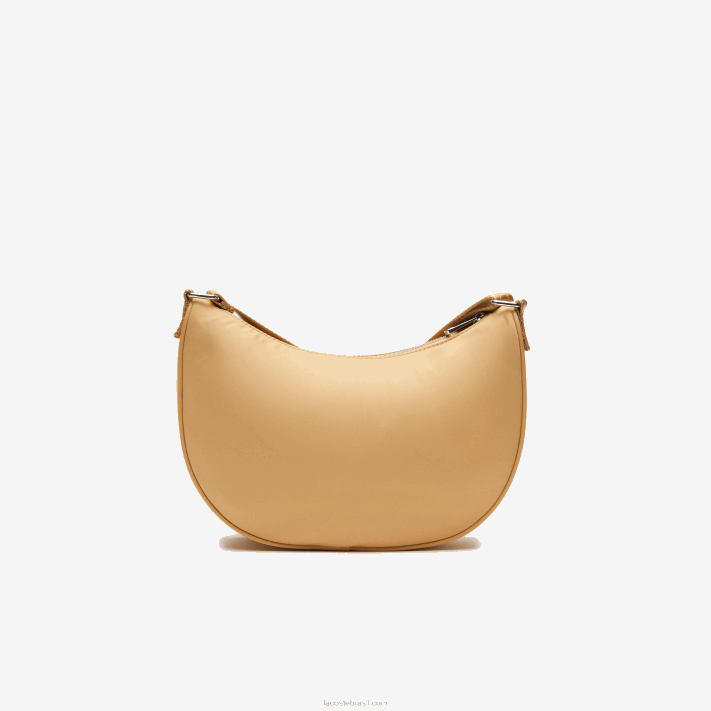 Lacoste bolsa meia-lua com marca contrastante mulheres cotovia pastilha m01 88BL2798 - Image 2