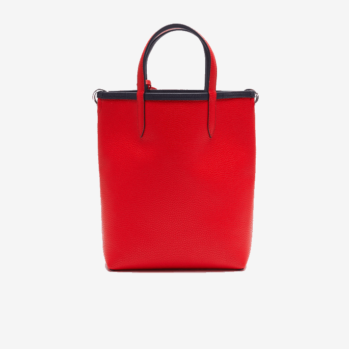 Lacoste bolsa tote reversível de lona revestida anna mulheres fuzileiro naval 166 vermelho 240 b50 88BL2818 - Image 6
