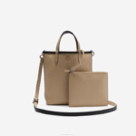 Lacoste bolsa tote reversível de lona revestida anna mulheres noir krema a91 88BL2830 - Image 7