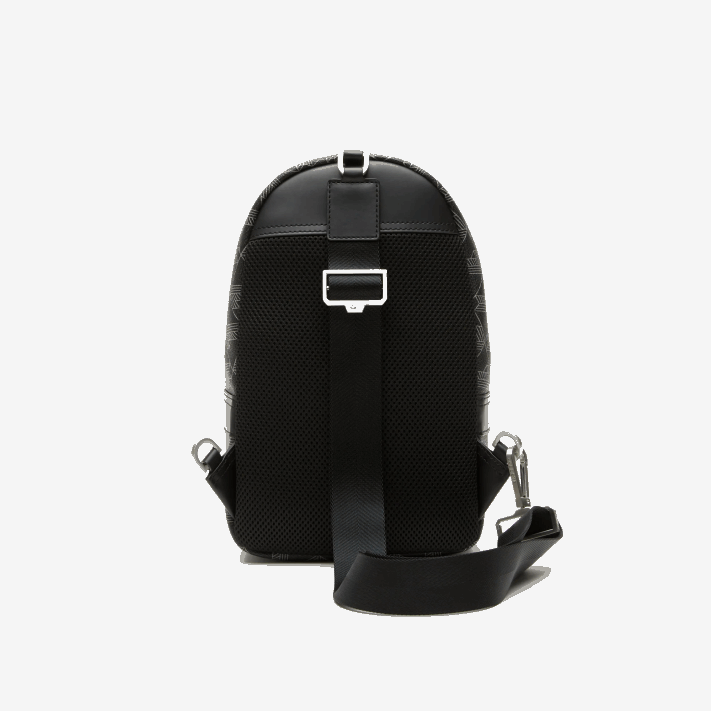 Lacoste bolsa transversal com estampa monograma the blend homens monograma noir gris h45 88BL1975 - Image 2