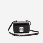 Lacoste bolsa transversal de couro mulheres preto 000 88BL2888