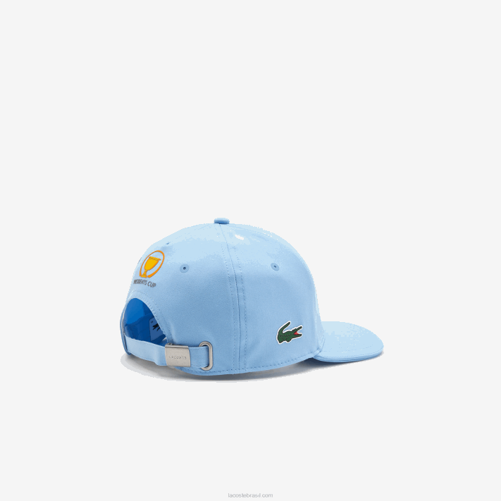 Lacoste boné ajustável da bandeira americana do esporte da taça dos presidentes homens azul 5r4 88BL2332 - Image 4