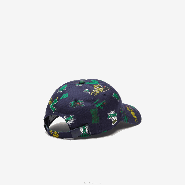 Lacoste boné com estampa de crocodilo homens azul marinho 166 88BL2249 - Image 2