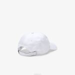 Lacoste boné de distintivo de contraste homens branco 001 88BL2238 - Image 2