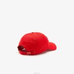 Lacoste boné de distintivo de contraste homens vermelho 240 88BL2240 - Image 2