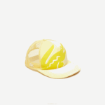 Lacoste boné de malha e neoprene com estampa de crocodilo homens amarelo 6xp 88BL2304 - Image 3