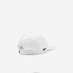 Lacoste boné de sarja de algodão orgânico homens branco 001 88BL2180 - Image 2